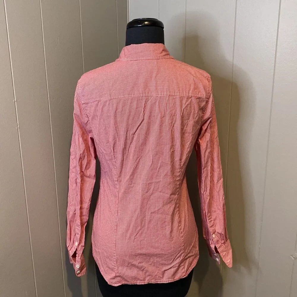 J Crew Stretch Perfect Small Button Down Shirt Lo… - image 4